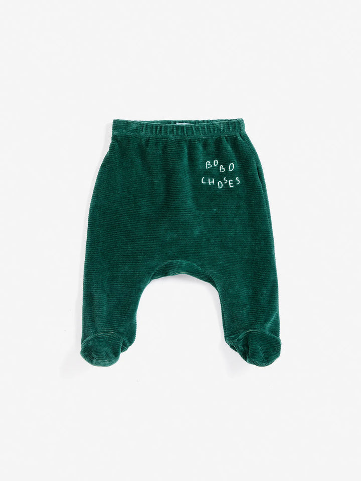Bobo Choses velvet footed leggings