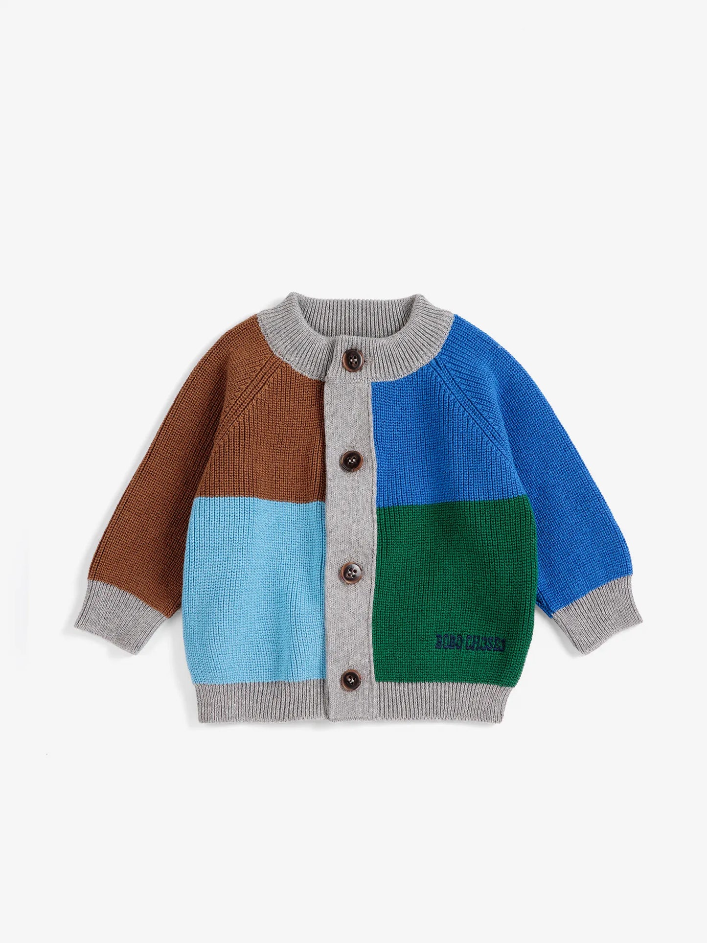 Bobo Choses color block cardigan