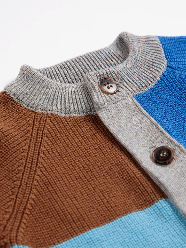 Bobo Choses color block cardigan
