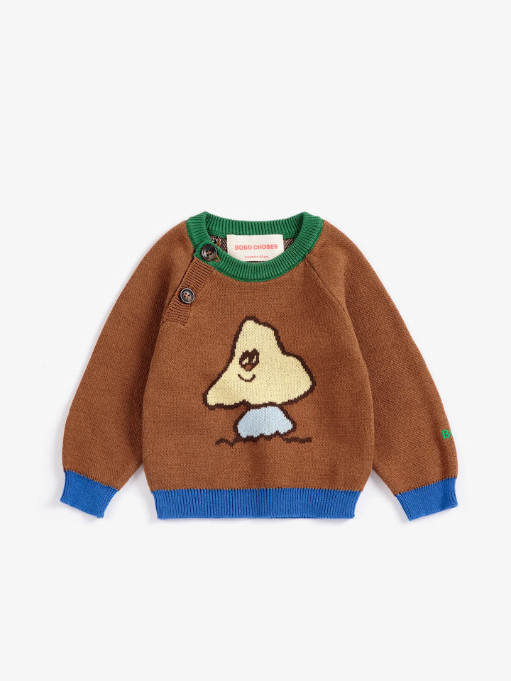 Mush Monster jacquard jumper