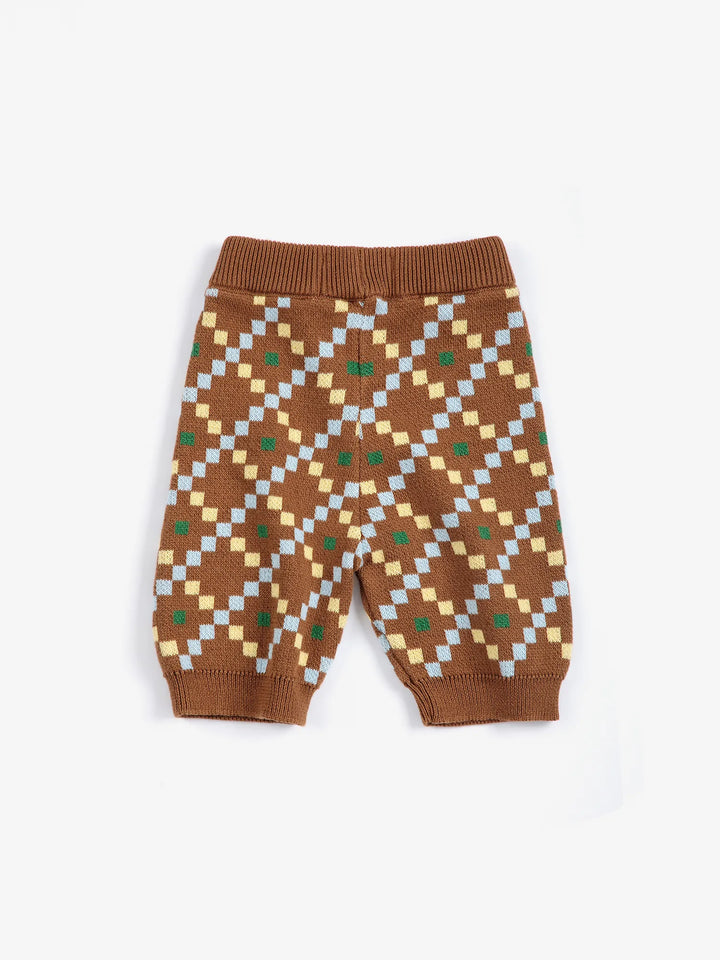 Pixel all over knitted pants