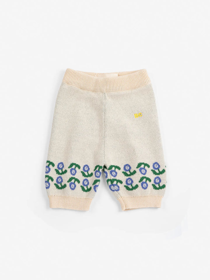 Stamp Bloom knitted pants