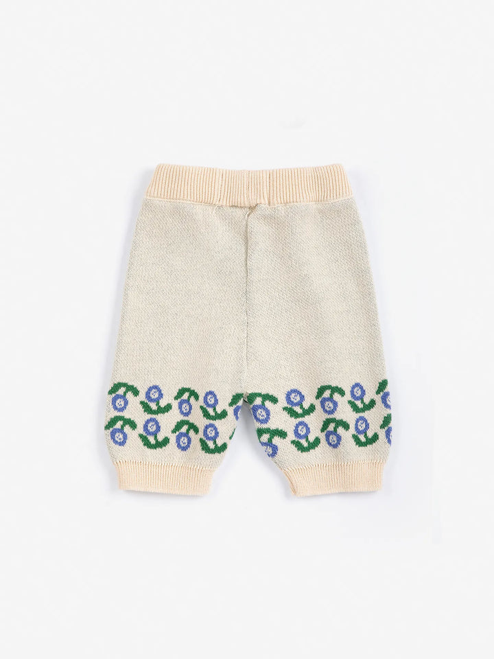 Stamp Bloom knitted pants