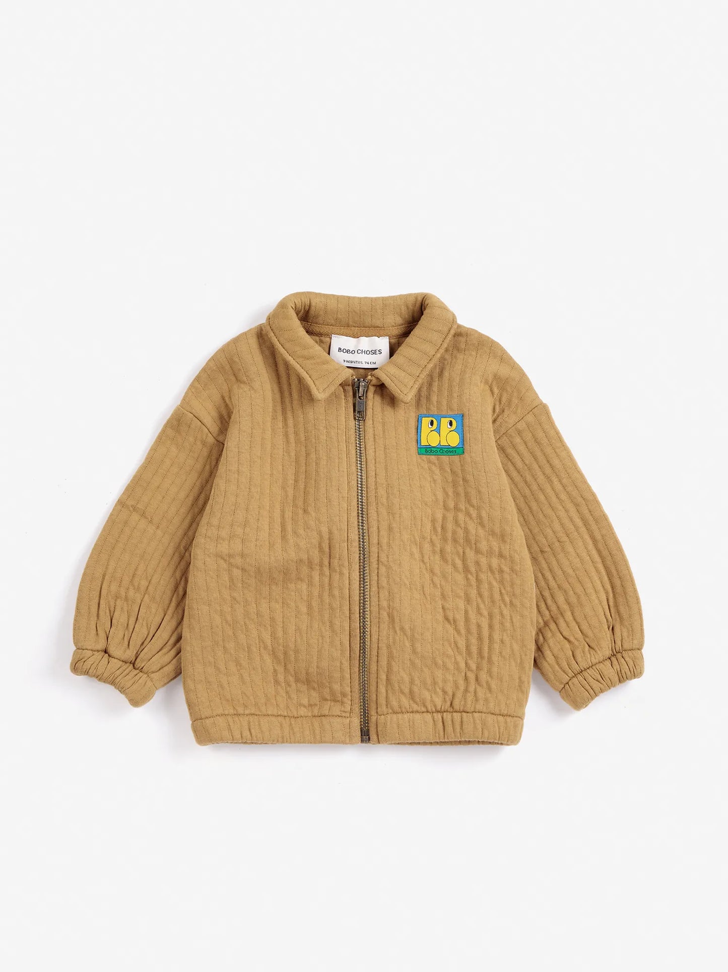 Booo Bo Choses Tag quilted zipped sweatshirt