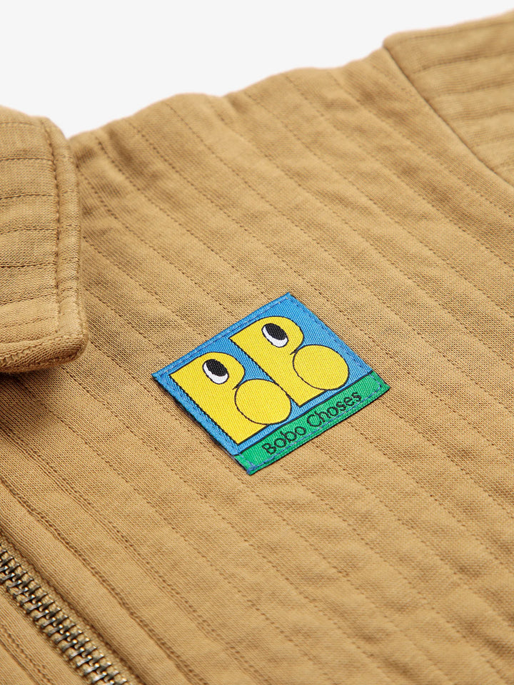 Booo Bo Choses Tag quilted zipped sweatshirt