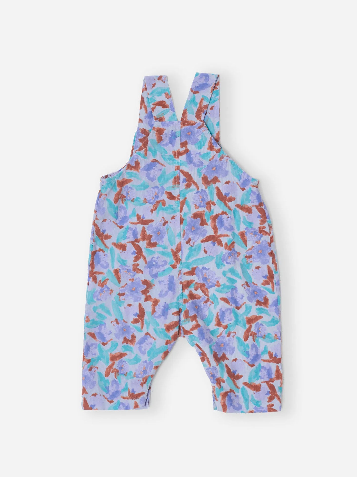 Watercolor all over corduroy overall