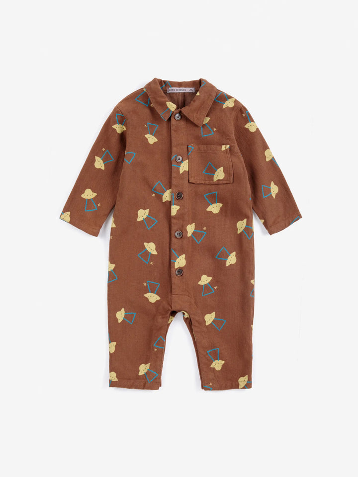 Pixel Abduction all over woven overall
