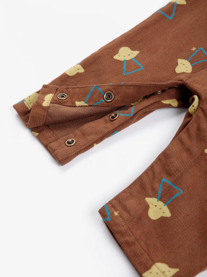 Pixel Abduction all over woven overall