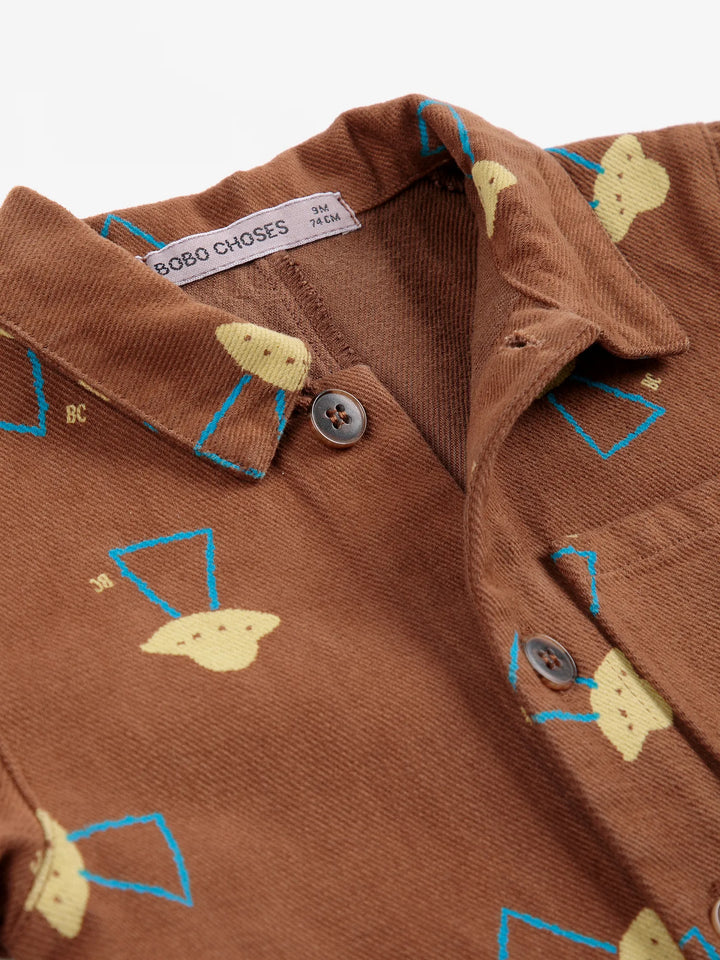 Pixel Abduction all over woven overall
