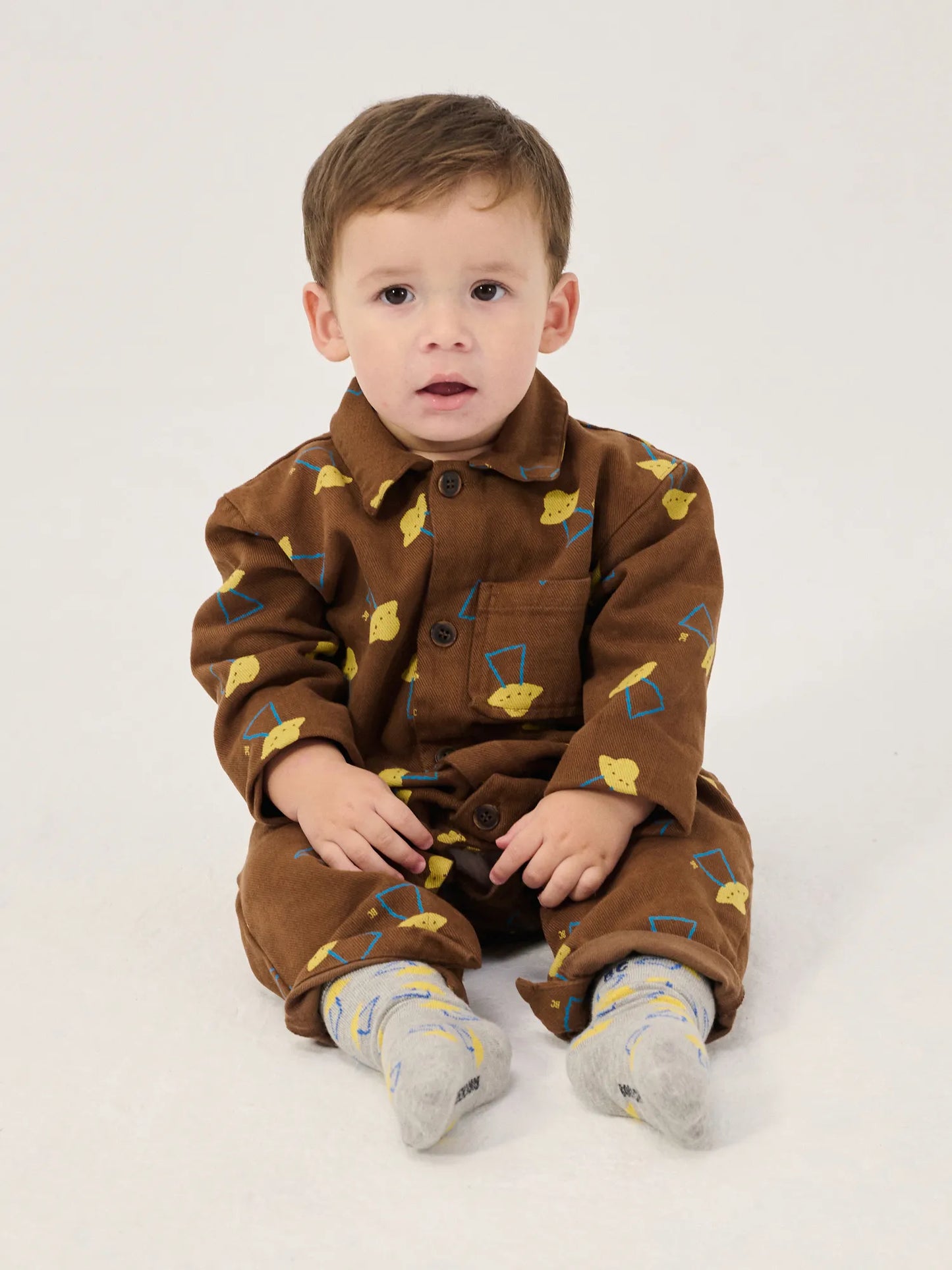 Pixel Abduction all over woven overall