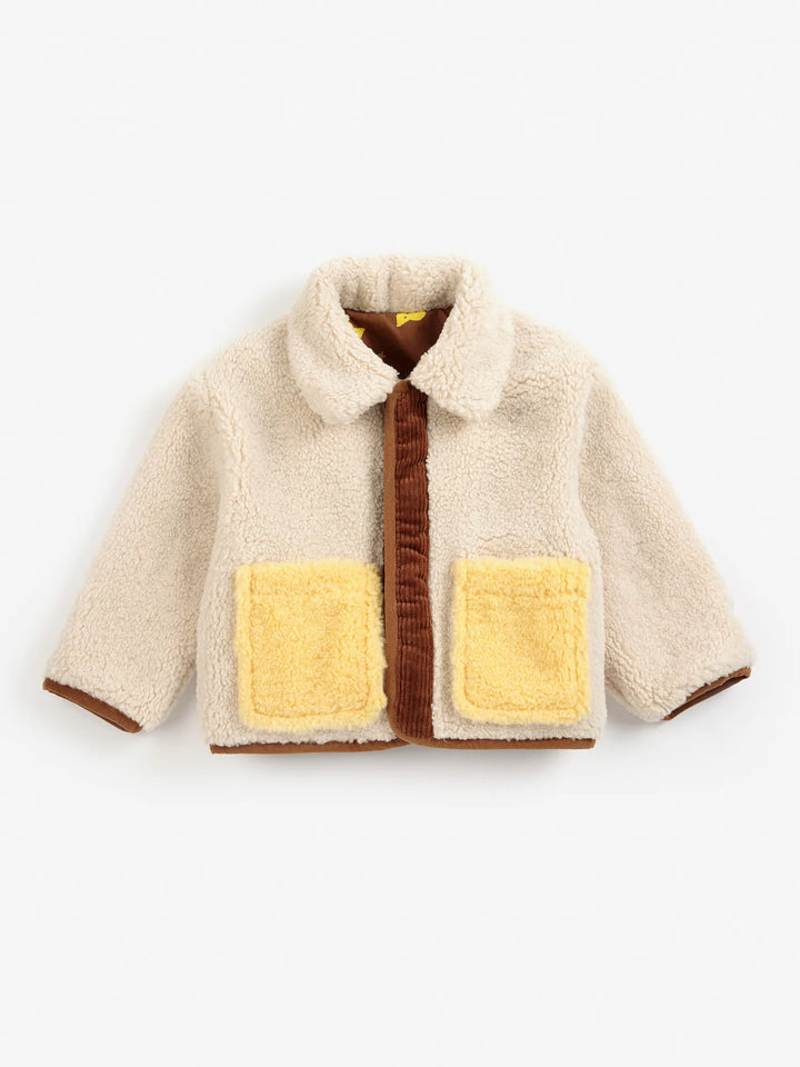 Pixel Abduction sheepskin reversible jacket