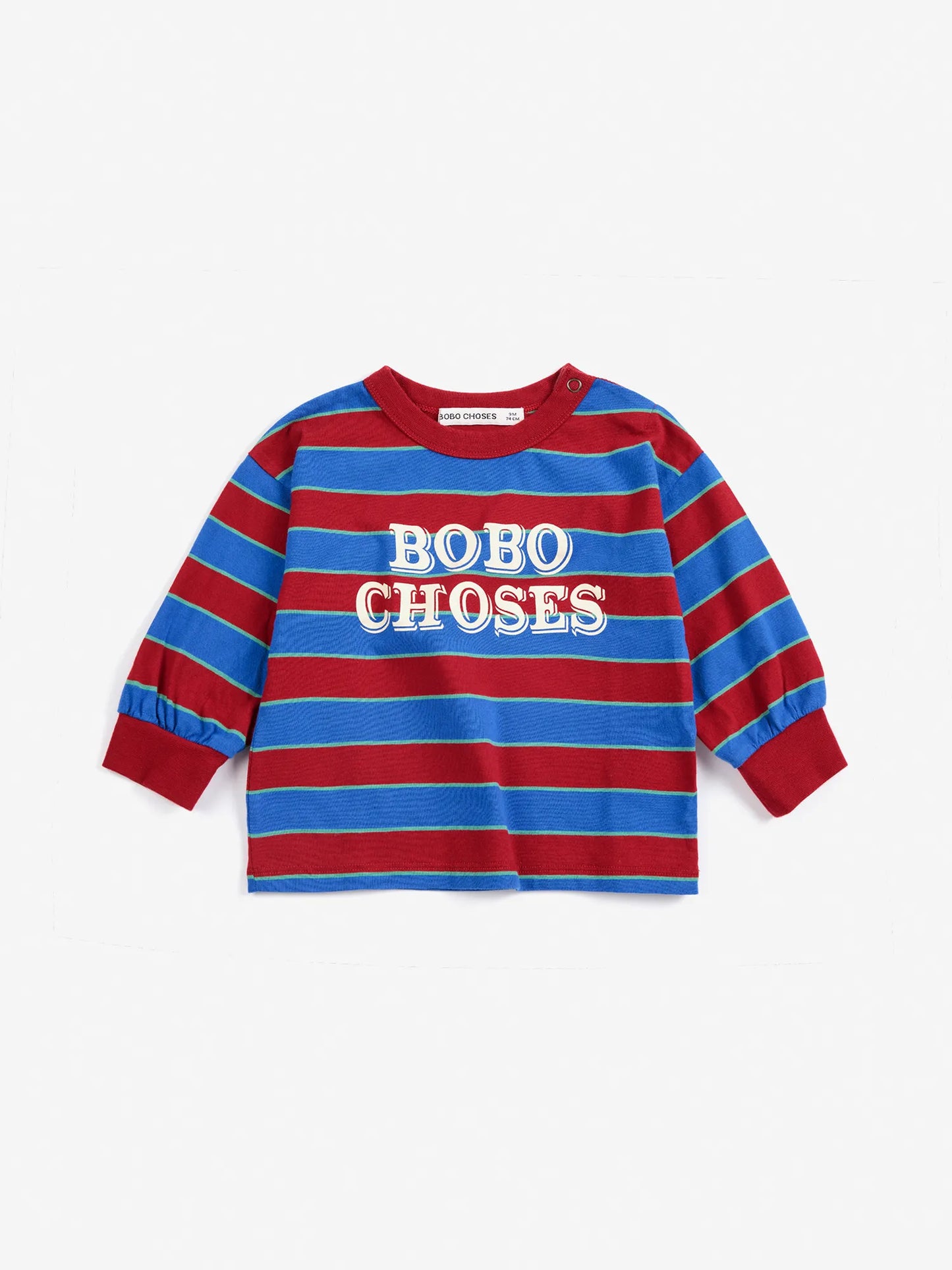 Bobo Choses Embossed stripes T-shirt
