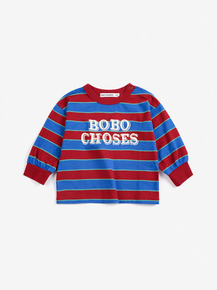 Bobo Choses Embossed 줄무늬 티셔츠