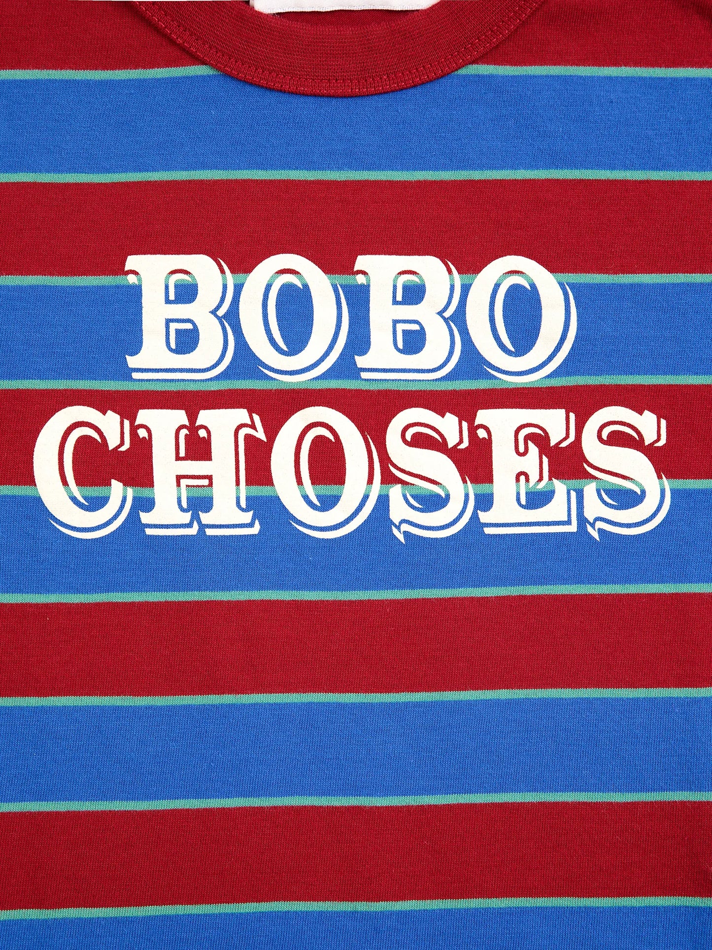 Bobo Choses Embossed stripes T-shirt