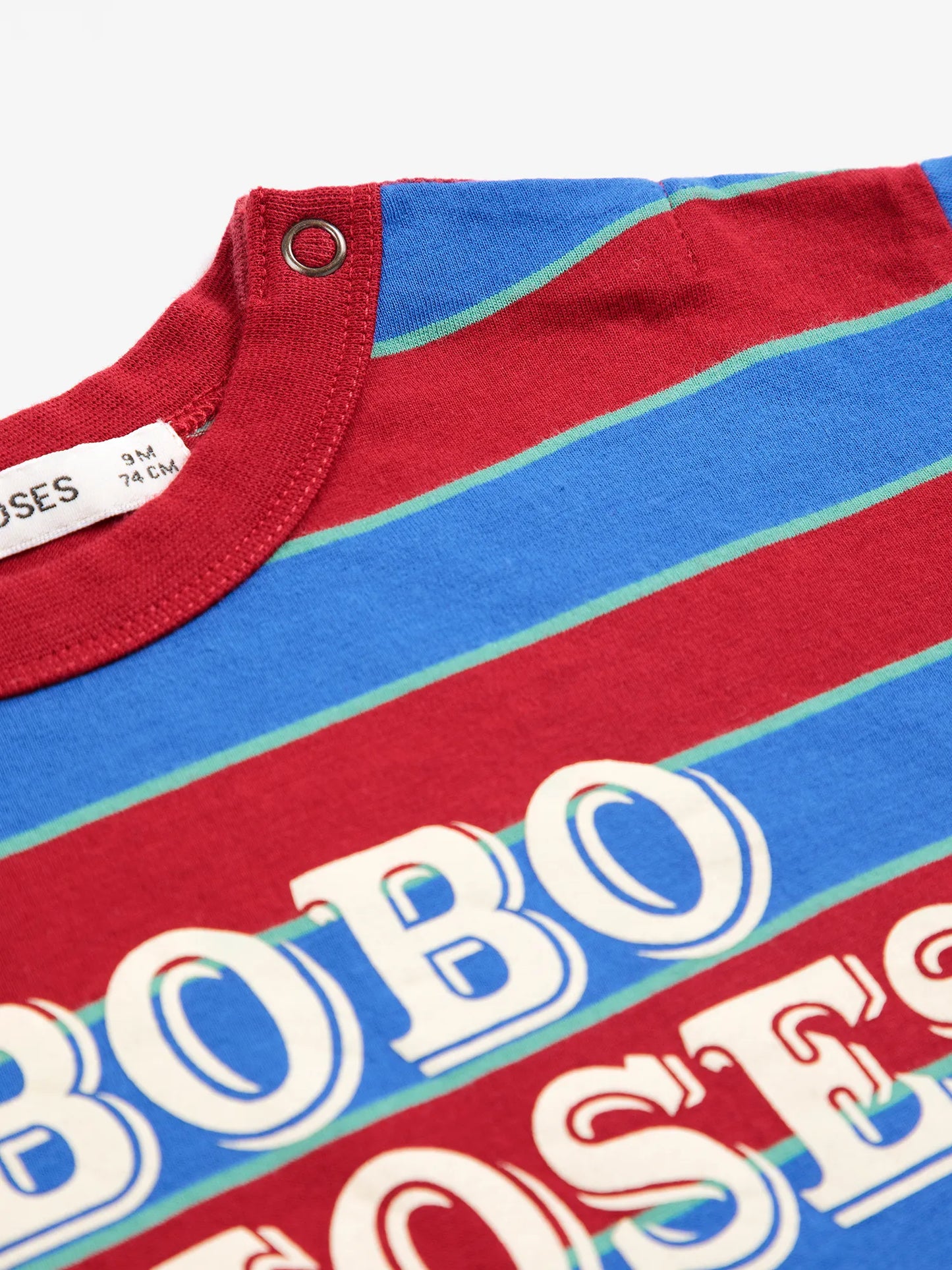 Bobo Choses Embossed stripes T-shirt