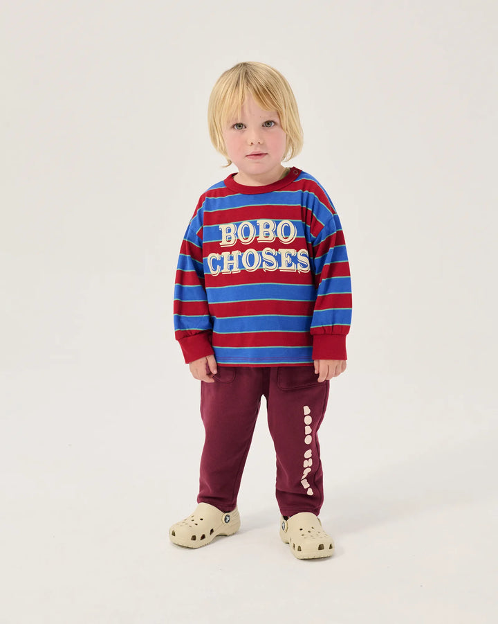 Bobo Choses Embossed 줄무늬 티셔츠