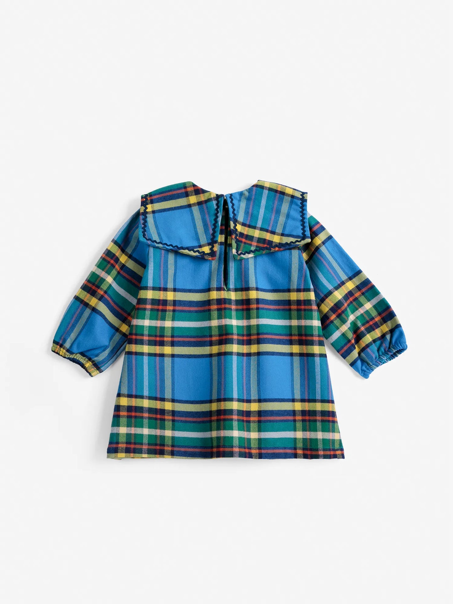 Plaid all over woven dress