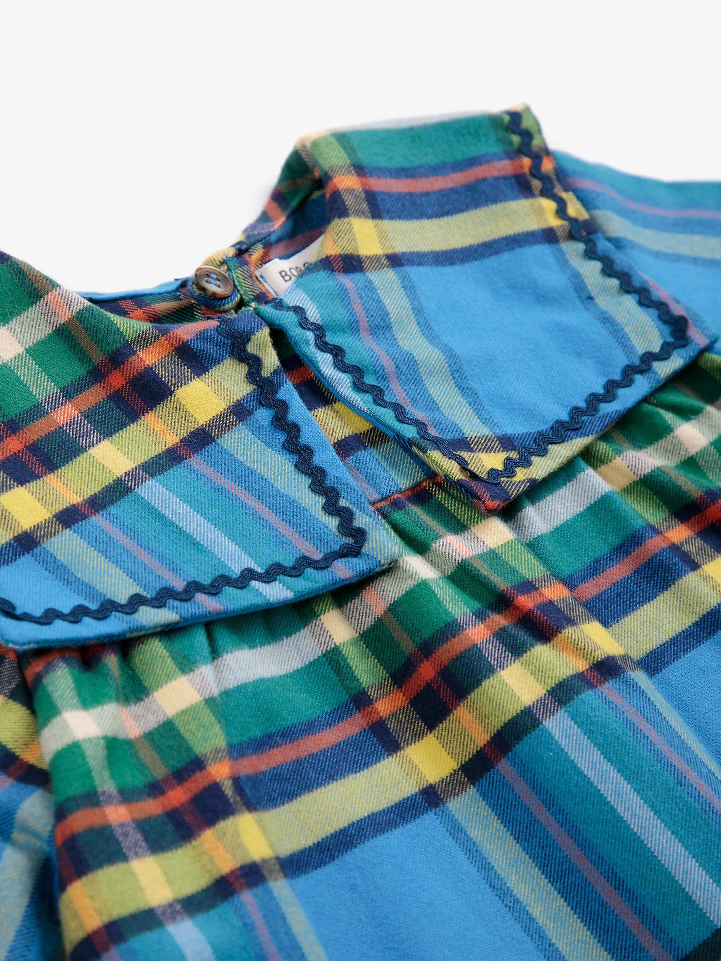Plaid all over woven dress