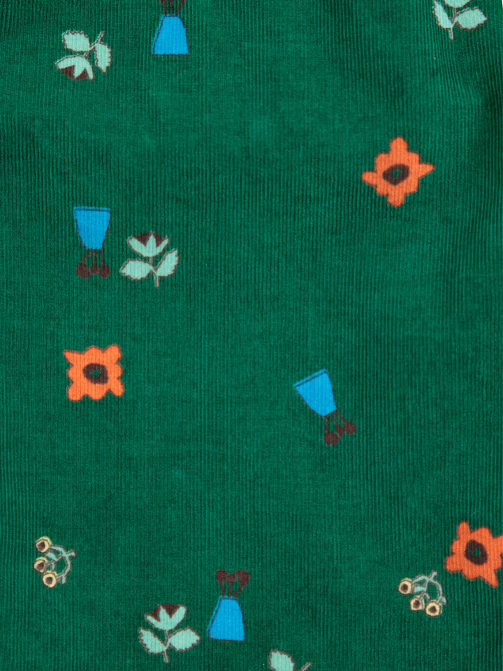 Blossom all over corduroy pants