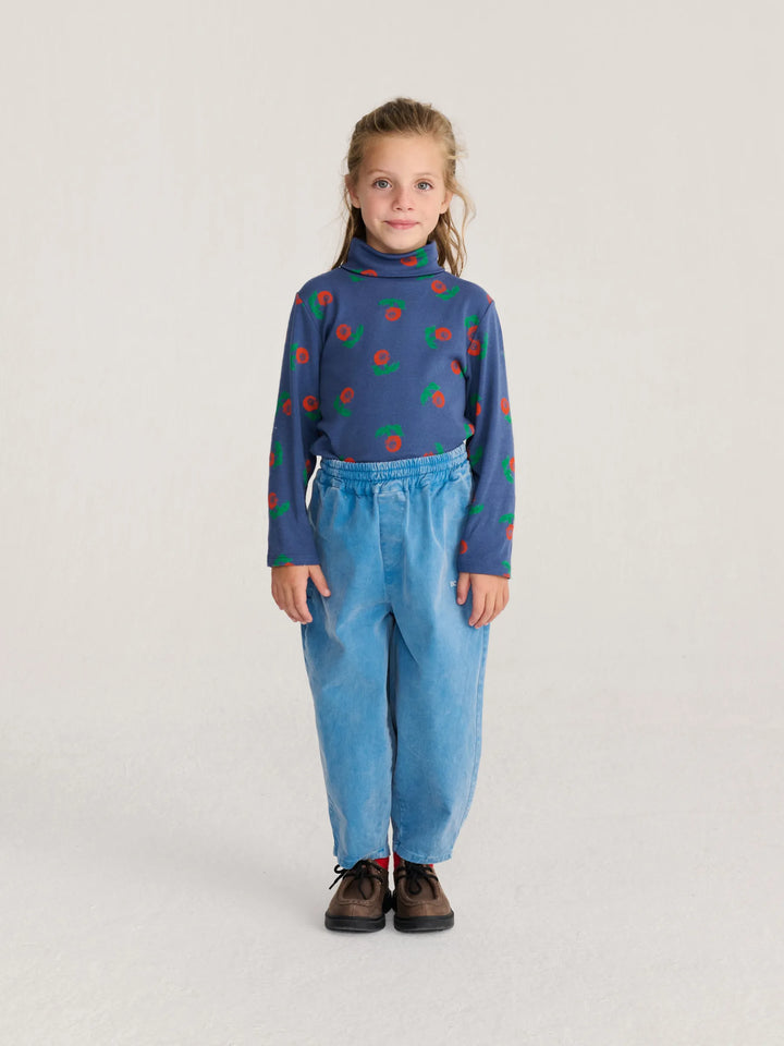Stamp Bloom all over turtle neck T-shirt