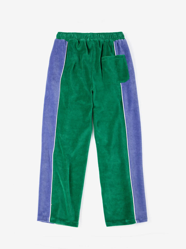Color Block terry cloth jogging pants