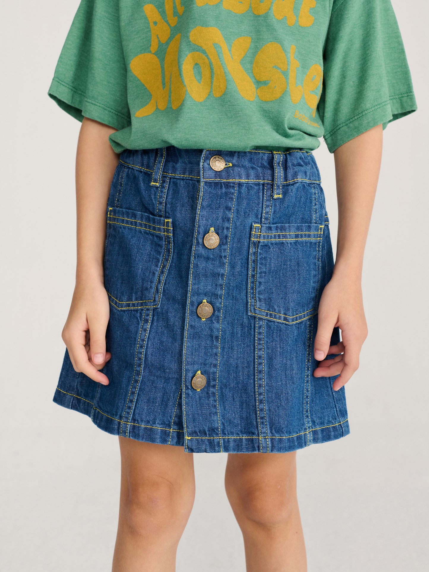 Booo bo Choses Tag denim skirt