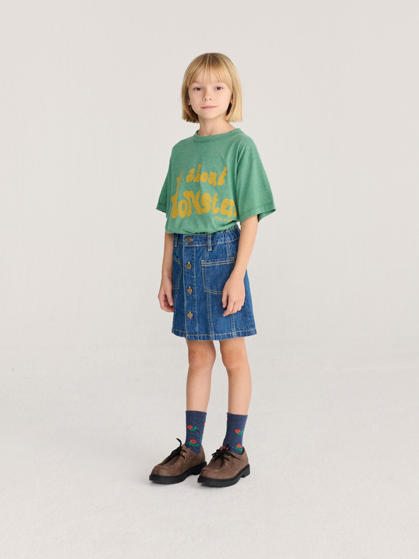 Booo bo Choses Tag denim skirt