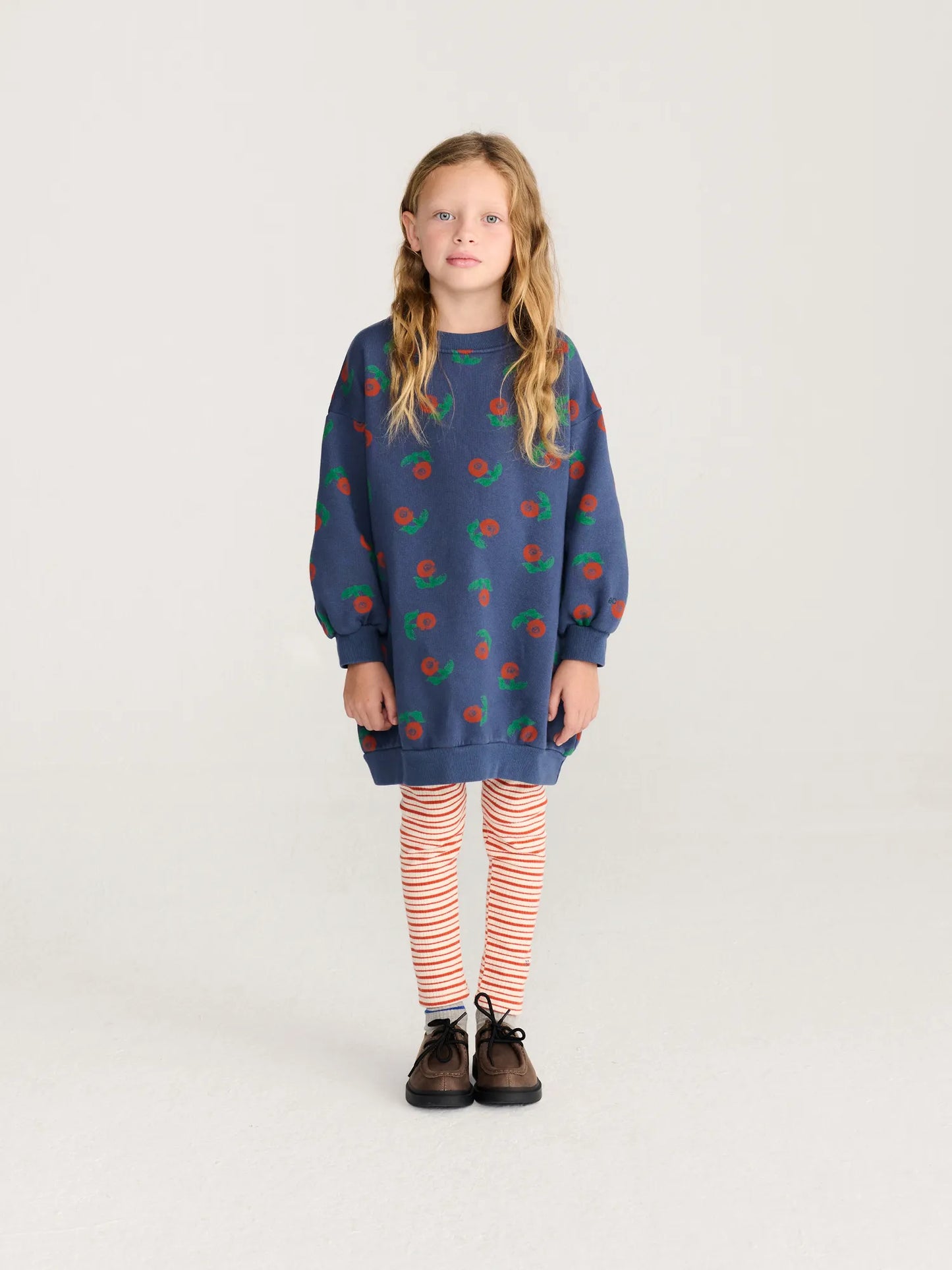 Stamp Bloom all over sweatshirt dress