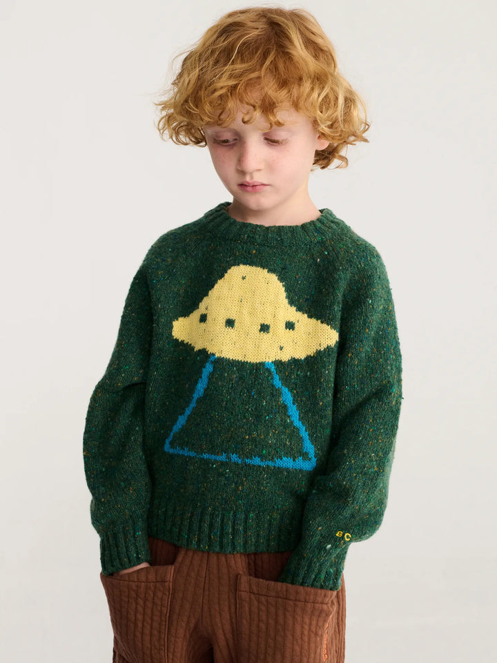Pixel Abduction jacquard jumper
