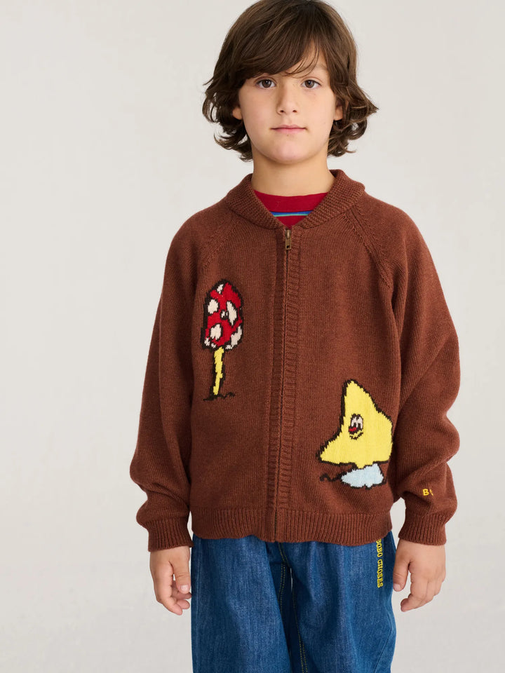 Mush Monster Duo zipped cardigan