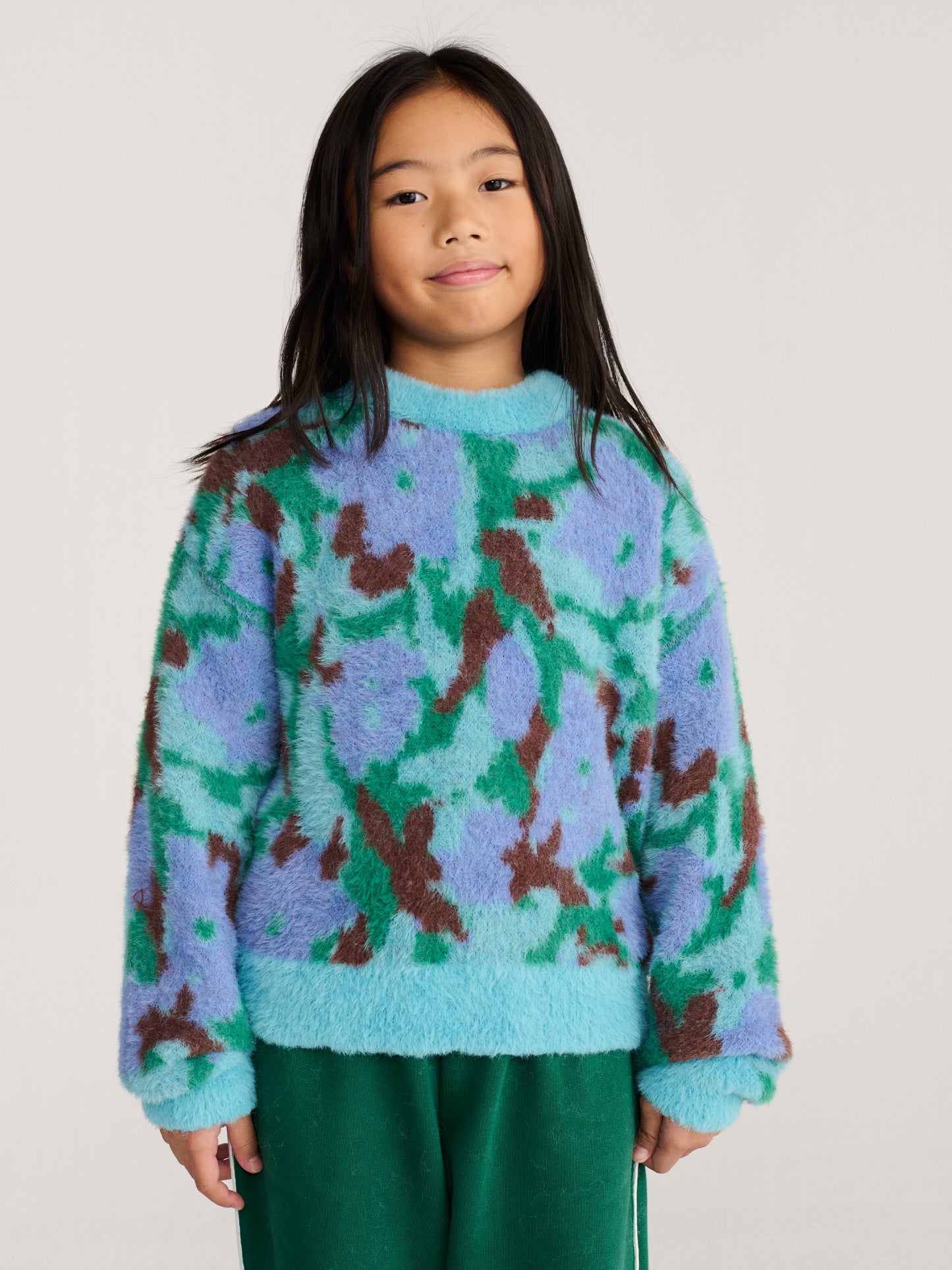 Watercolor all over jacquard jumper