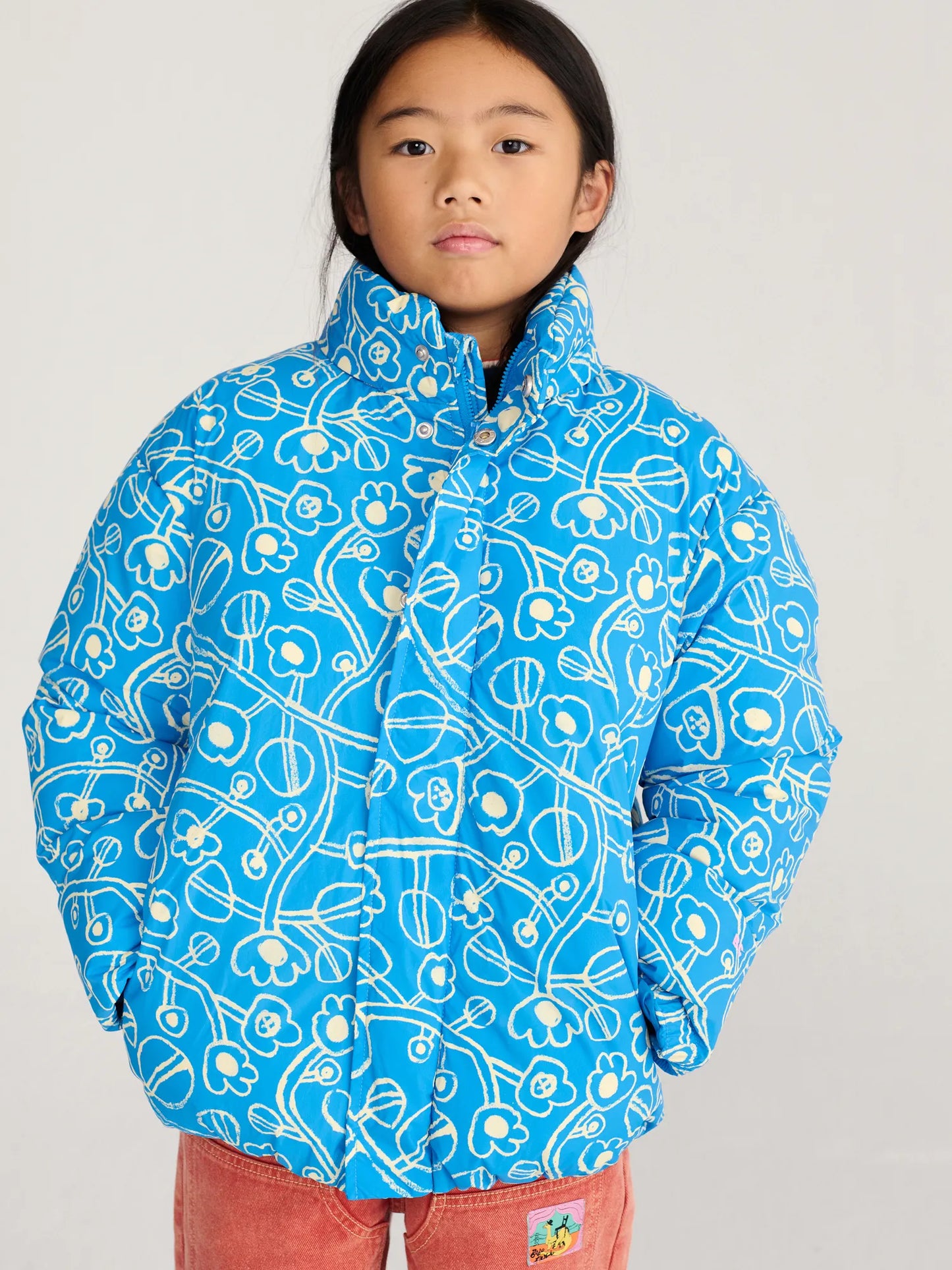 Anorak Sketchy Flowers Allover