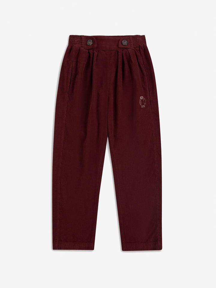 Curious Owl corduroy pleated pants