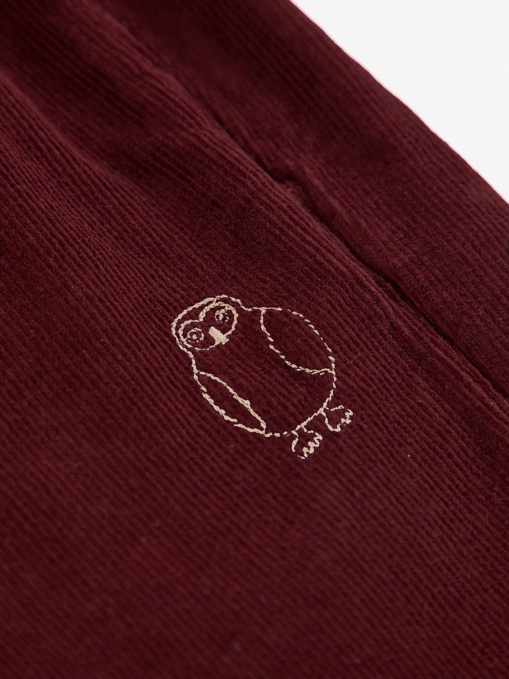 Curious Owl corduroy pleated pants