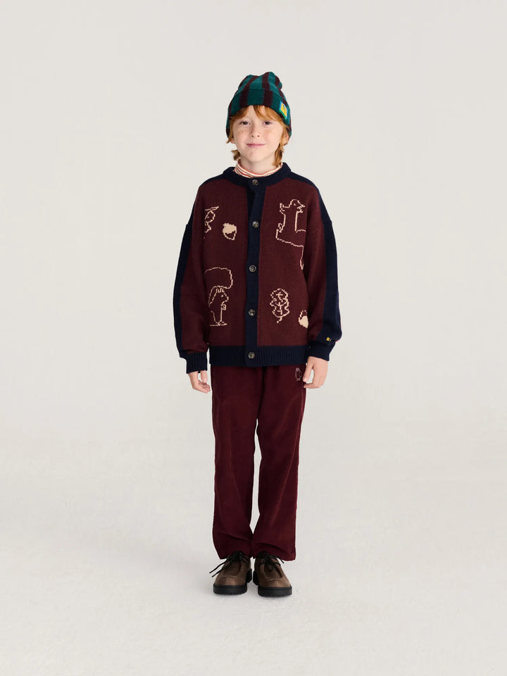 Curious Owl corduroy pleated pants