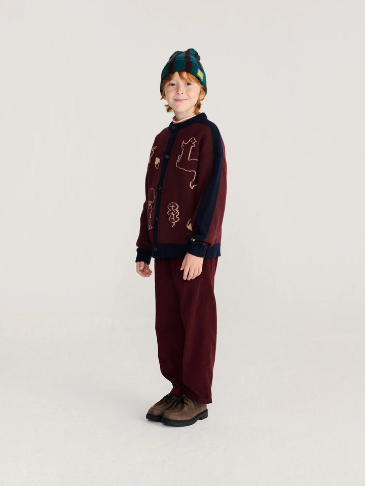 Curious Owl corduroy pleated pants