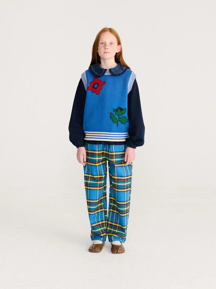 Tartan all over woven pants