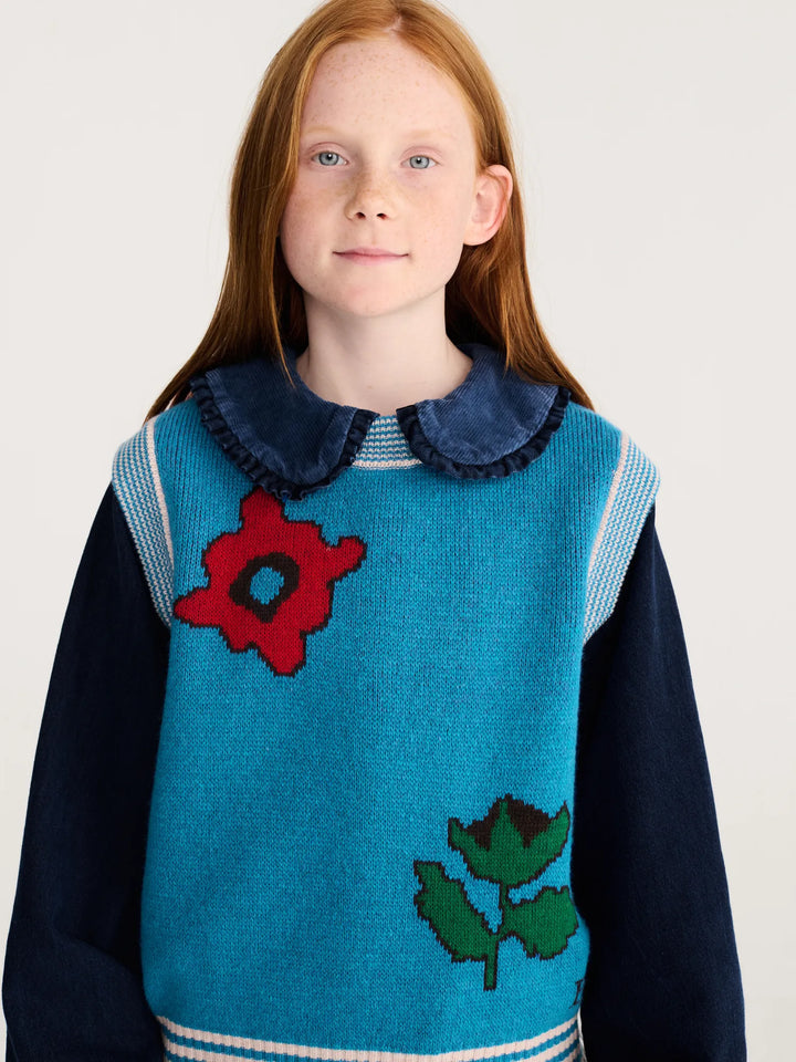 Blossom knitted vest