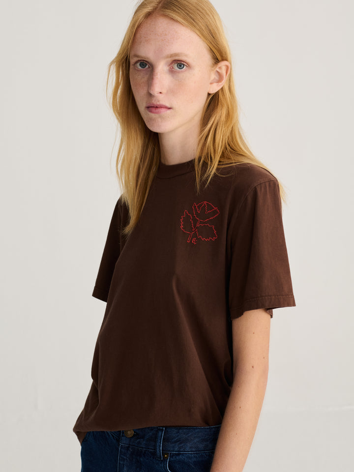 Red Vibrant Flower T-shirt