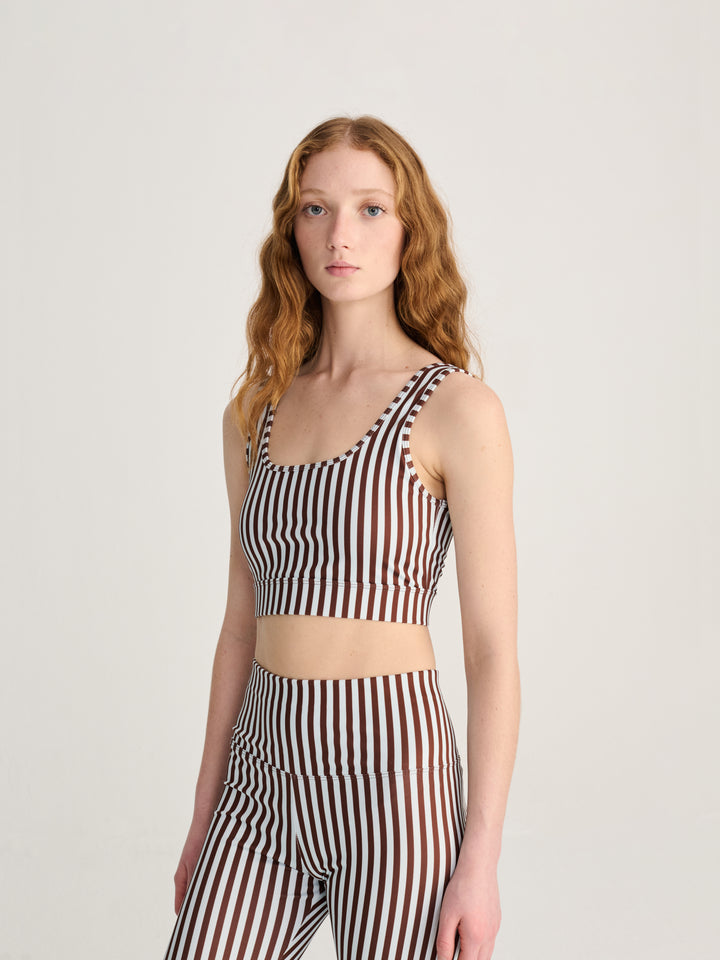 Striped sporty top