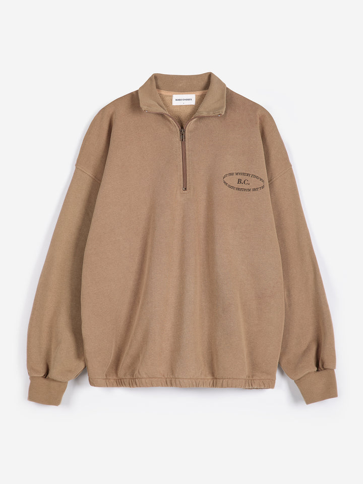 Half zip relaxed sweatshirt