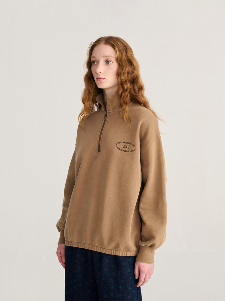 Half zip relaxed sweatshirt