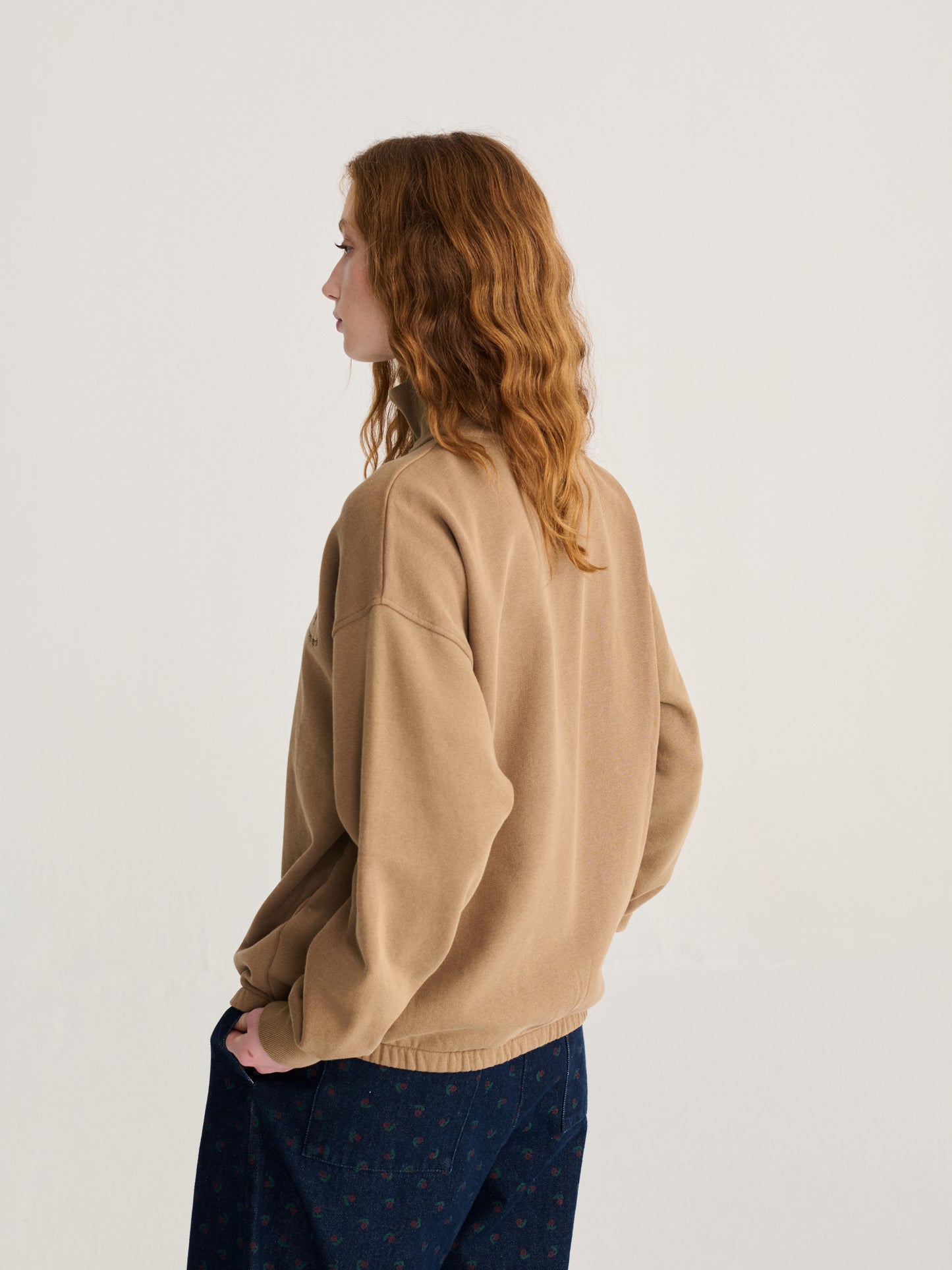 Half zip relaxed sweatshirt