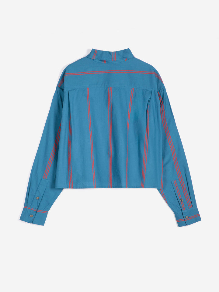 Triple Stripes all over poplin shirt
