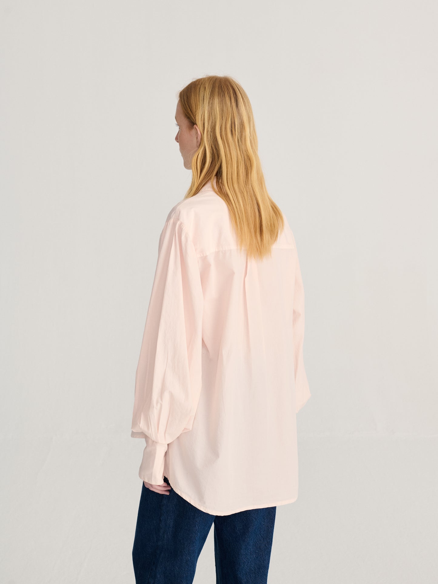 Plant Seal embroidery poplin shirt