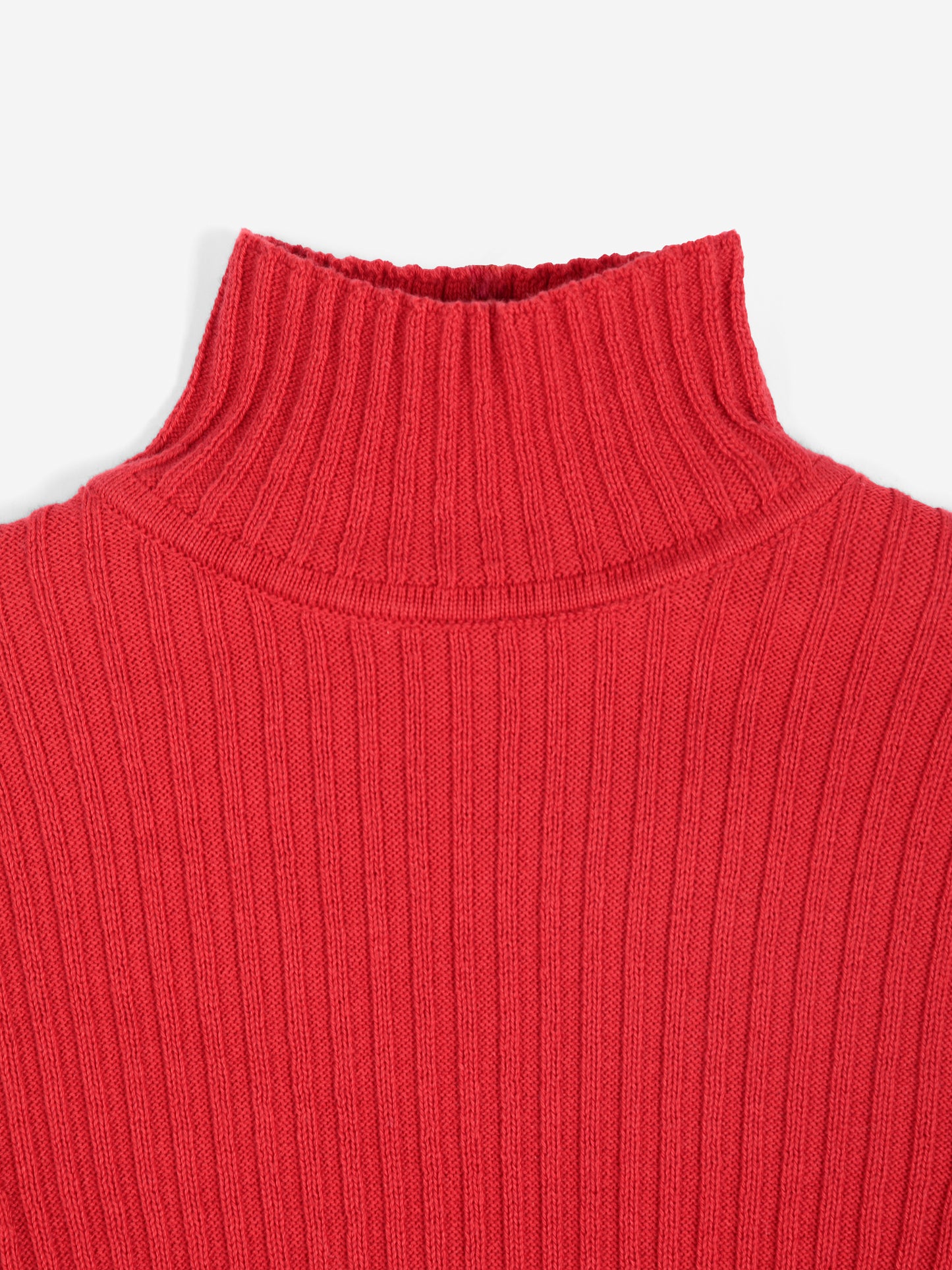 Turtleneck-Pullover aus Baumwolle Color Block