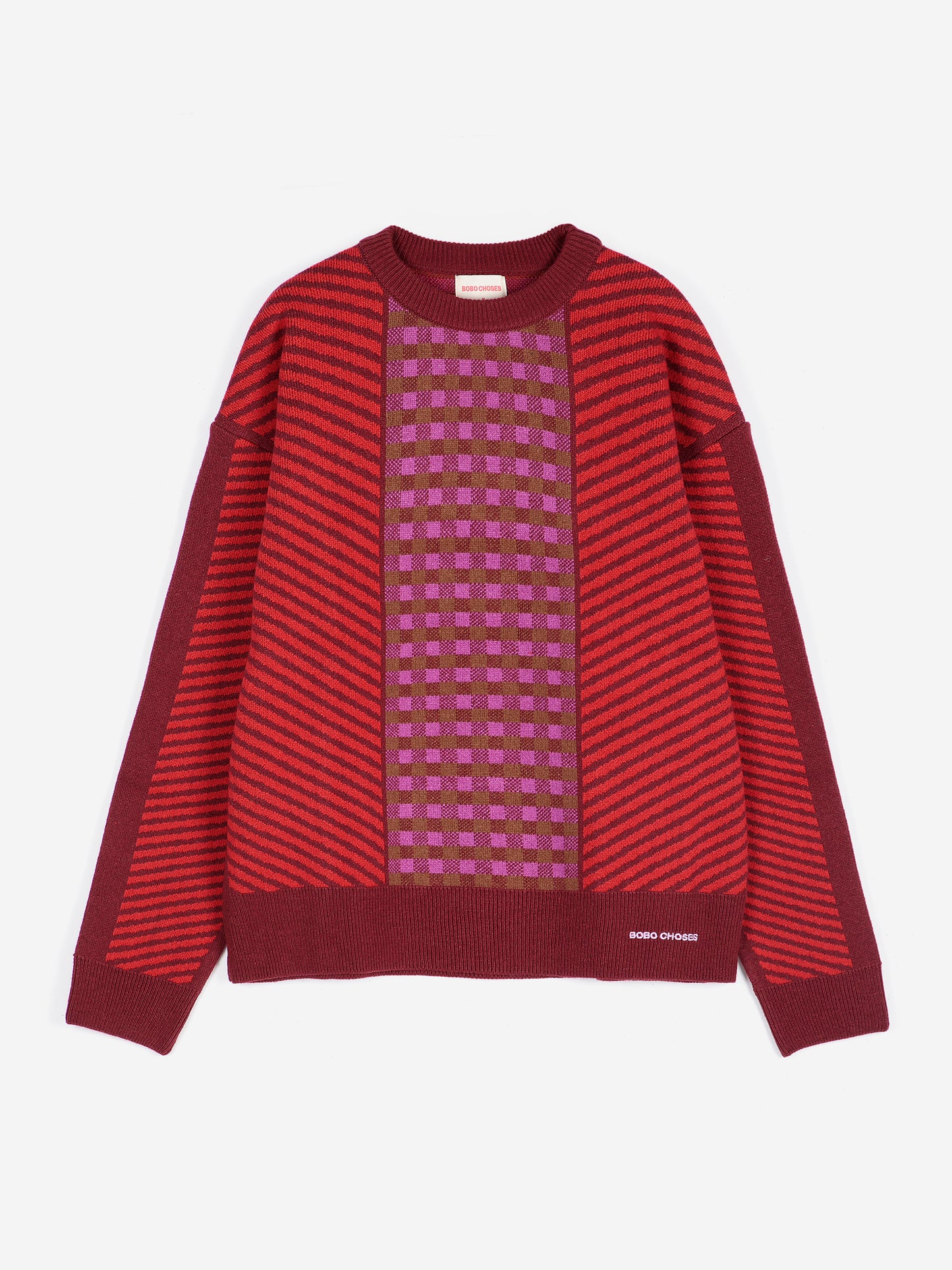 Pull en jacquard en laine mélangée