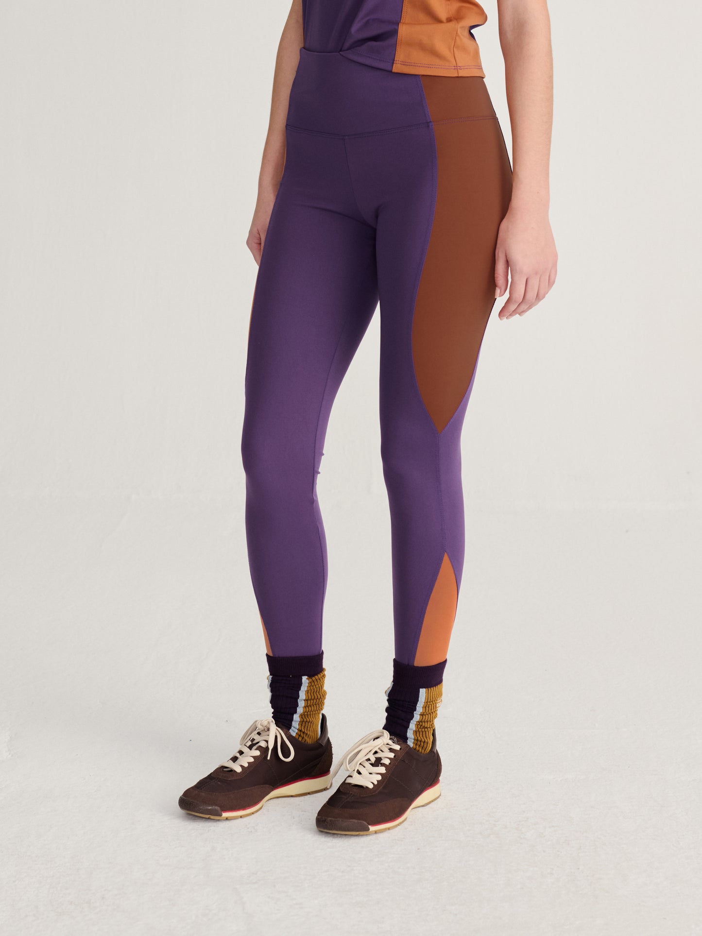 Leggings estilo color block