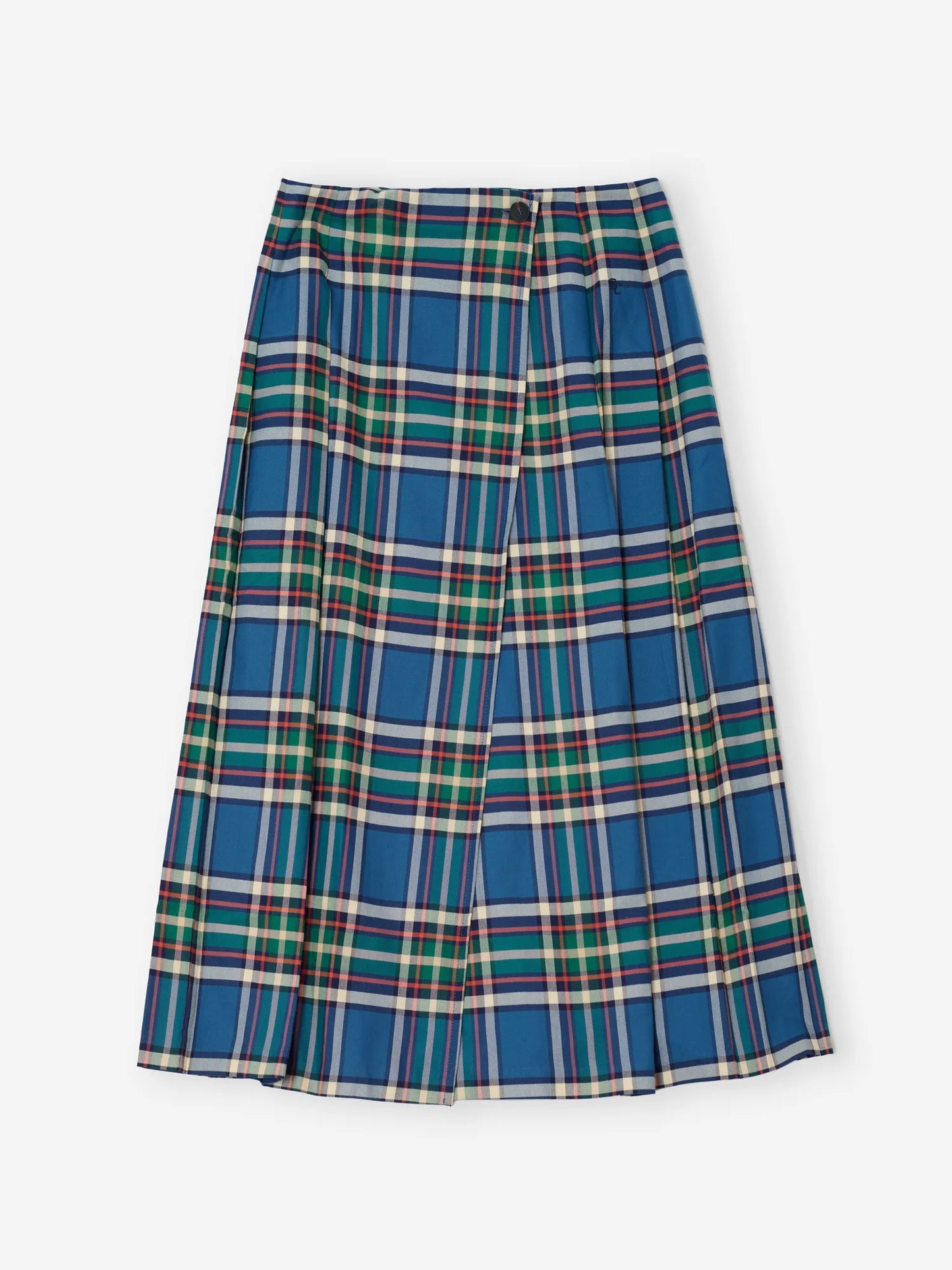 Faldilla prisada de franel·la Tartan