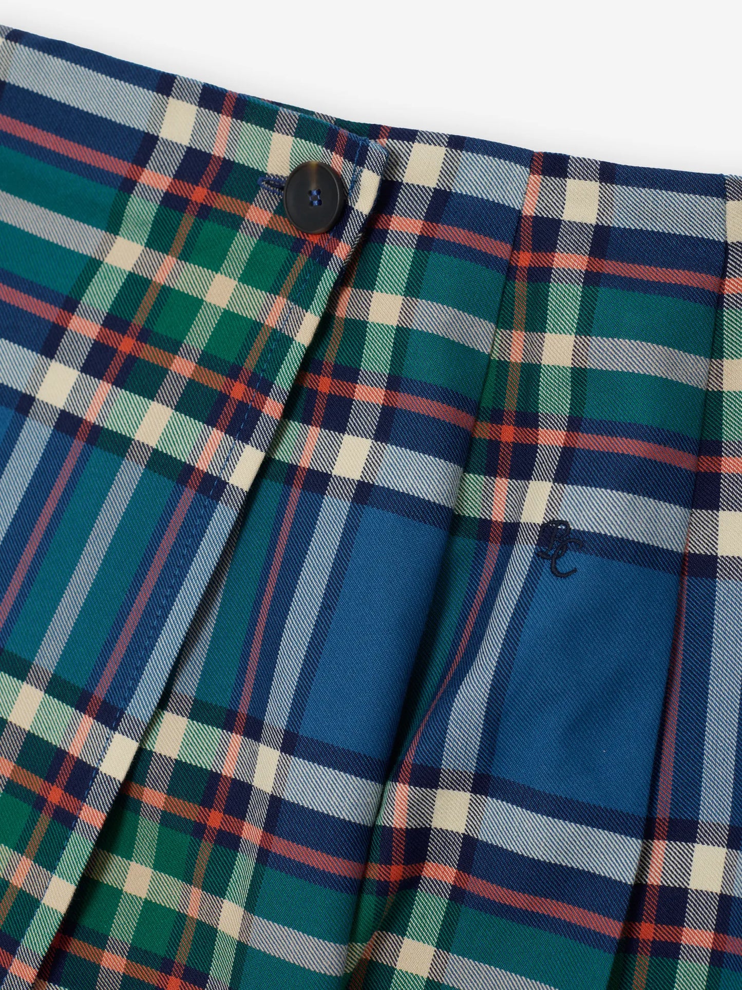 Faldilla prisada de franel·la Tartan